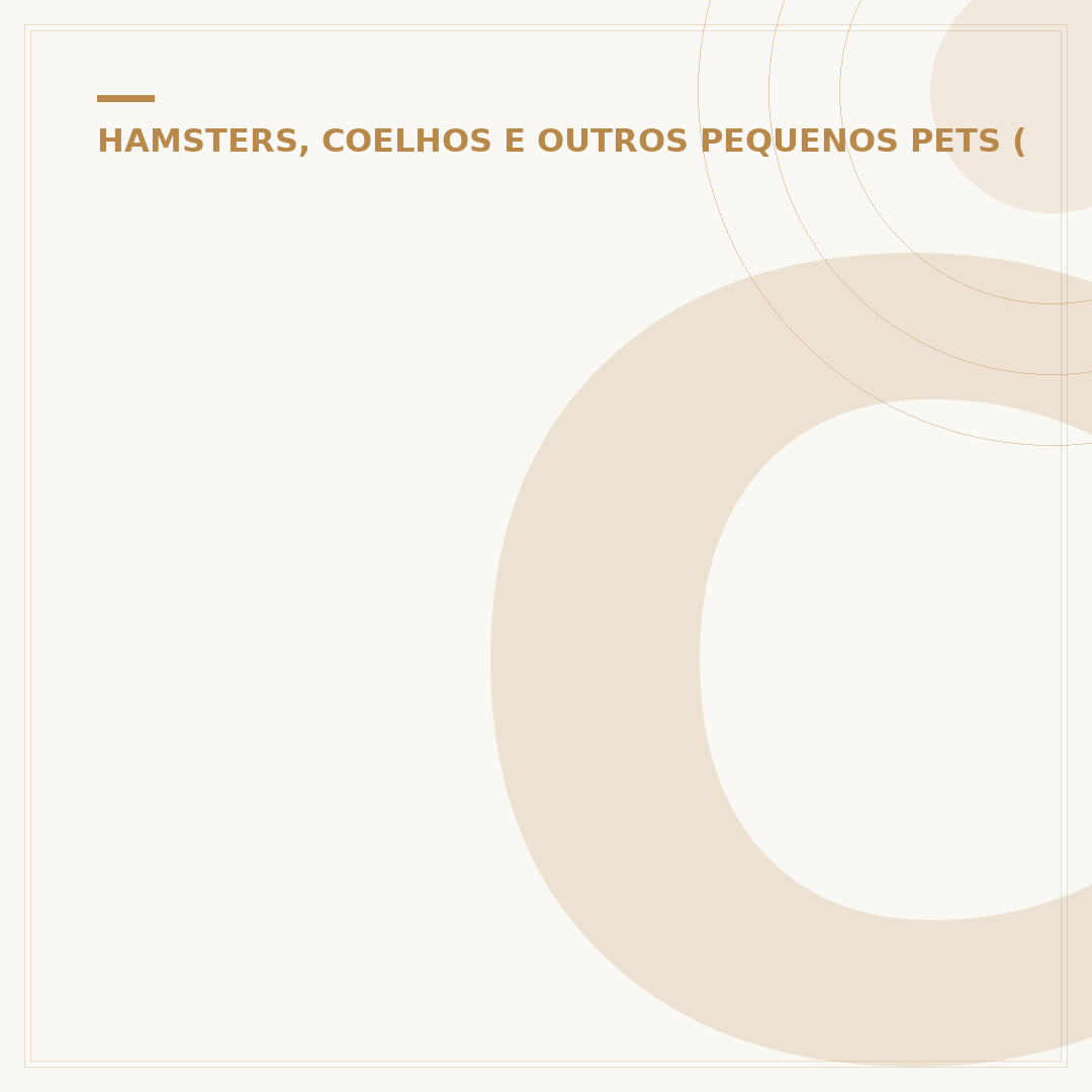 Como criar um hamster