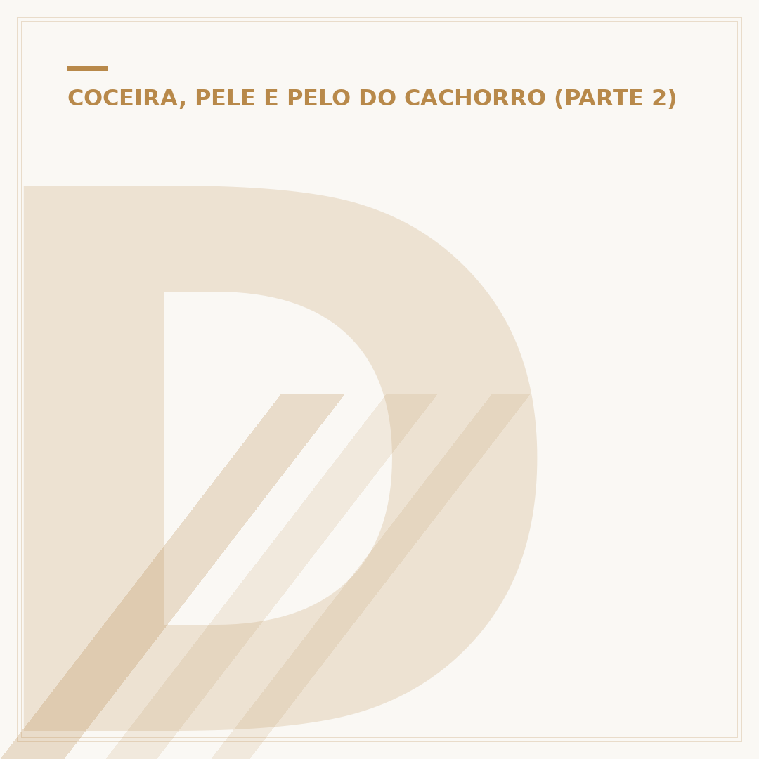 Dermatite na boca do cachorro