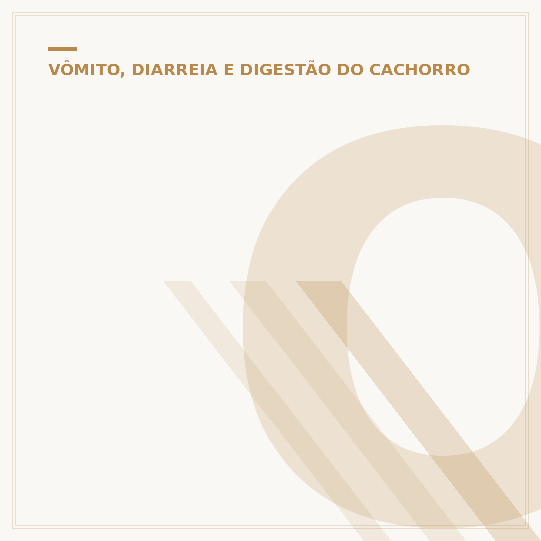O que pode causar diarreia em cachorro: causas e como agir