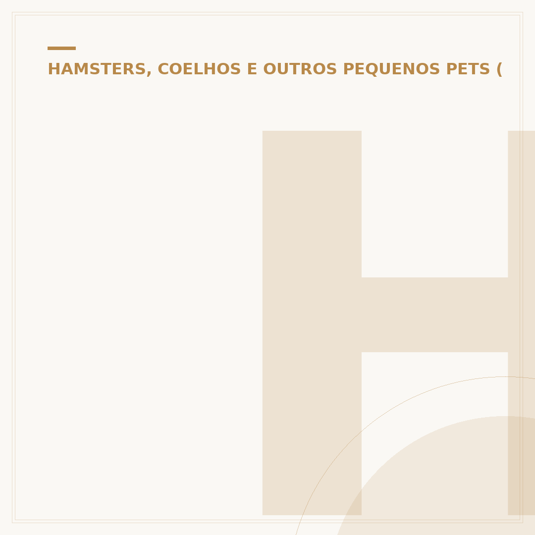 Hamster triste: sinais, causas e como ajudar seu pet