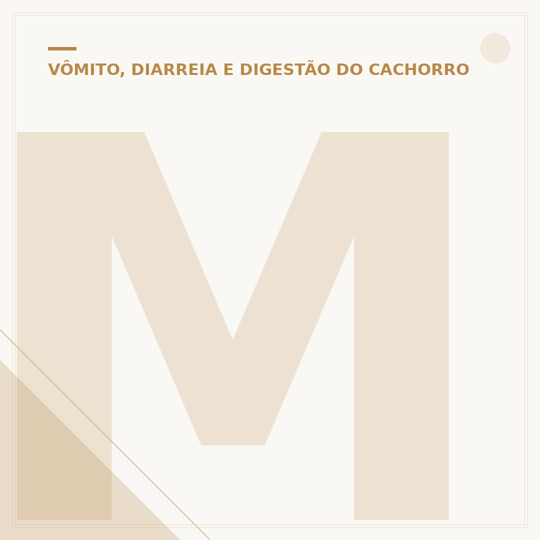 Muco nas fezes do cachorro