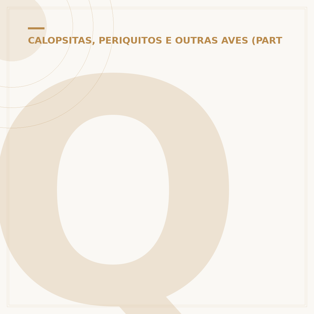 Quanto custa uma calopsita filhote?