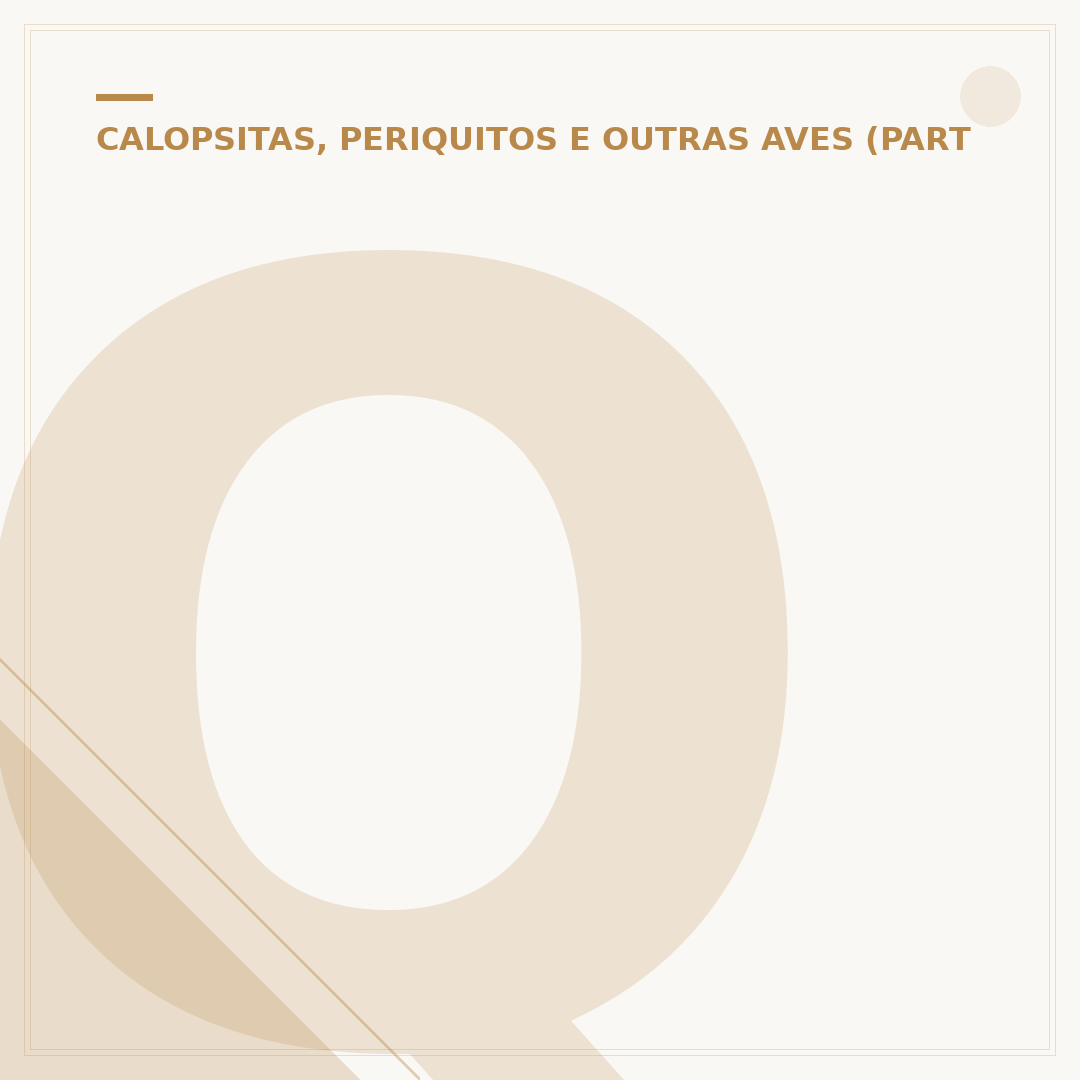 Quanto tempo dura uma calopsita? Vida útil e fatores