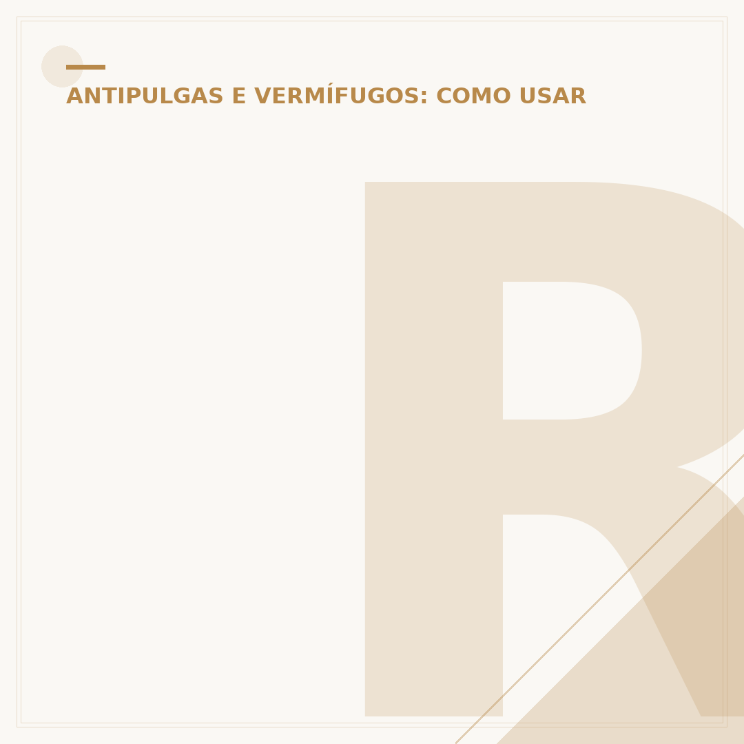 Remédio vermífugo para cachorro