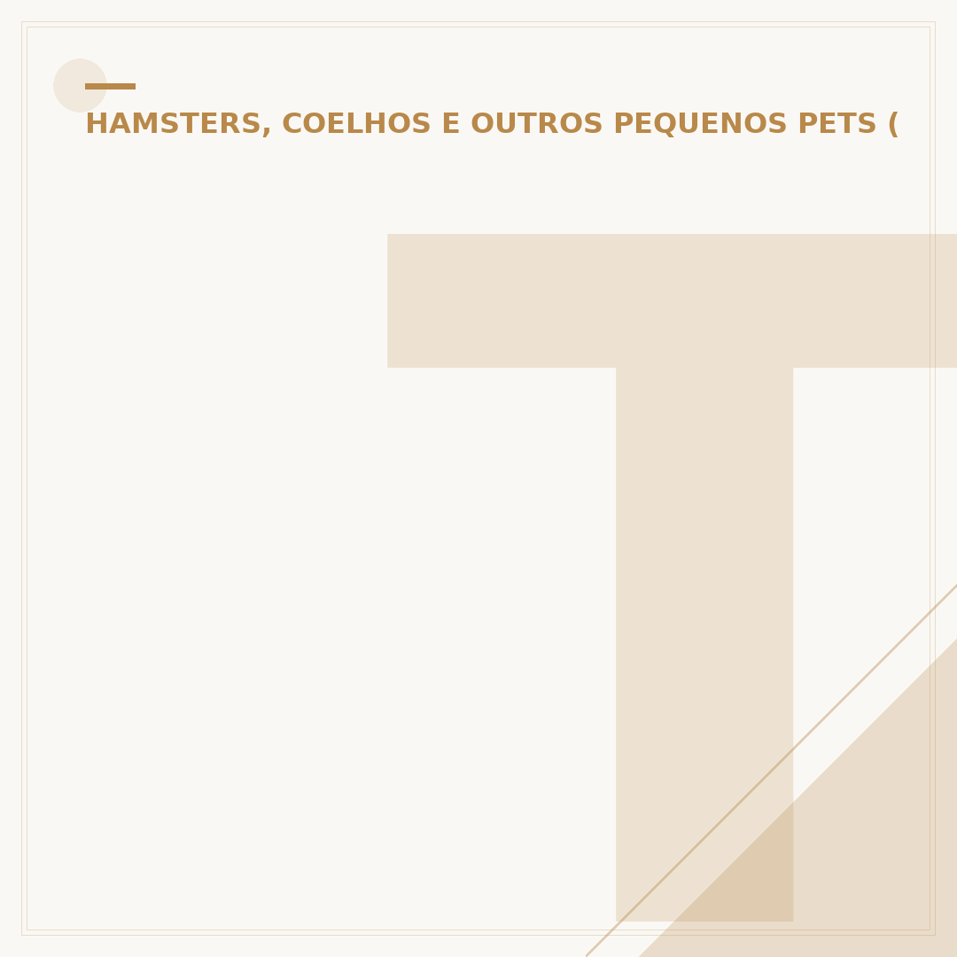 Terrário para hamster 100x50x50: O que saber