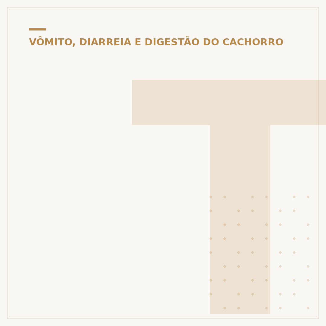 Tipos de diarreia em cães: causas e cuidados