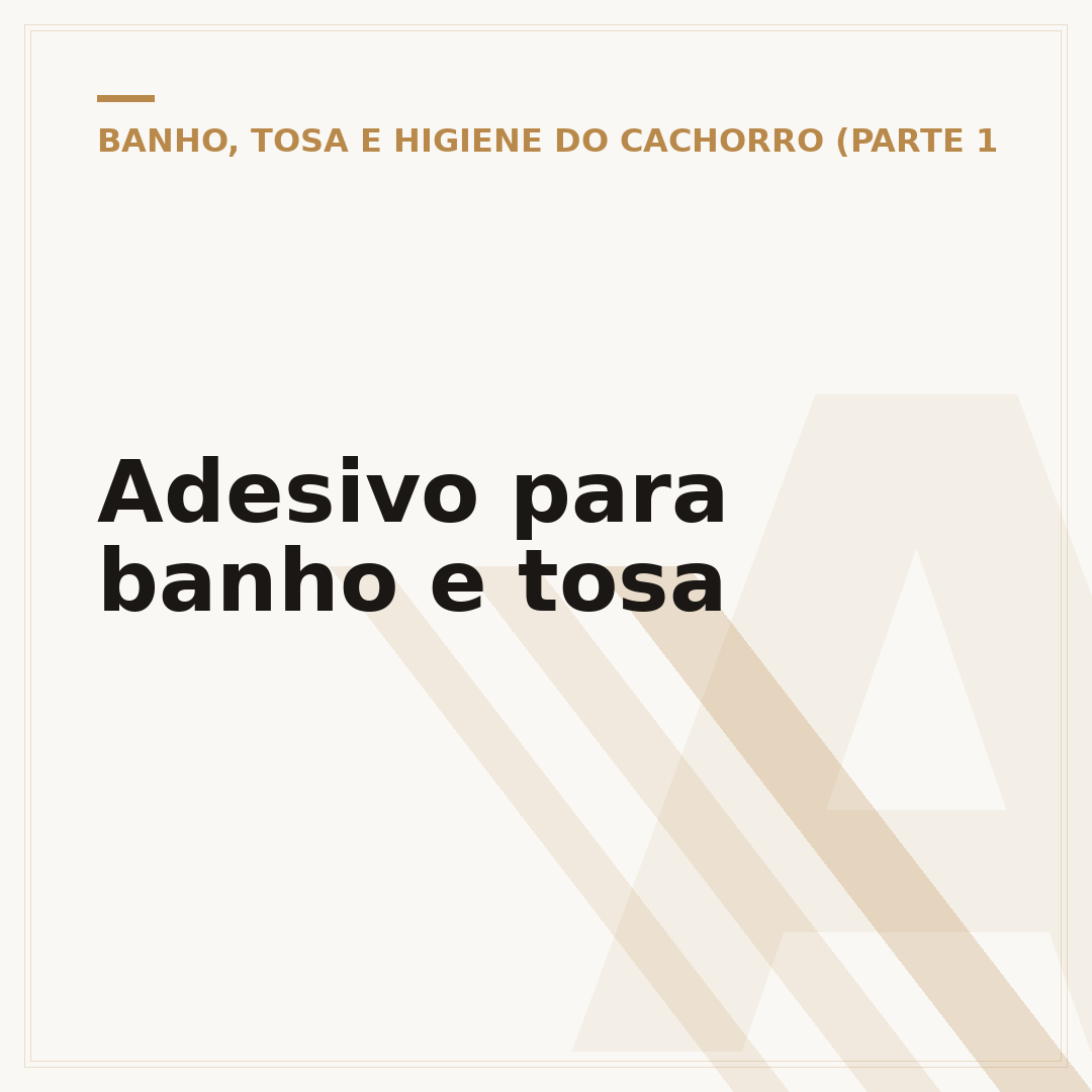Adesivo para banho e tosa
