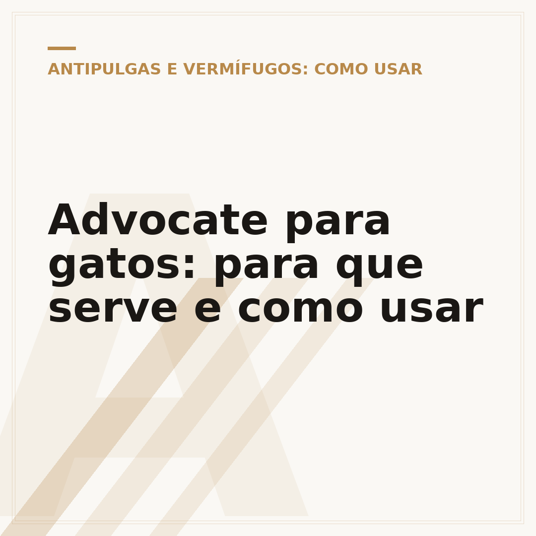 Advocate para gatos: para que serve e como usar