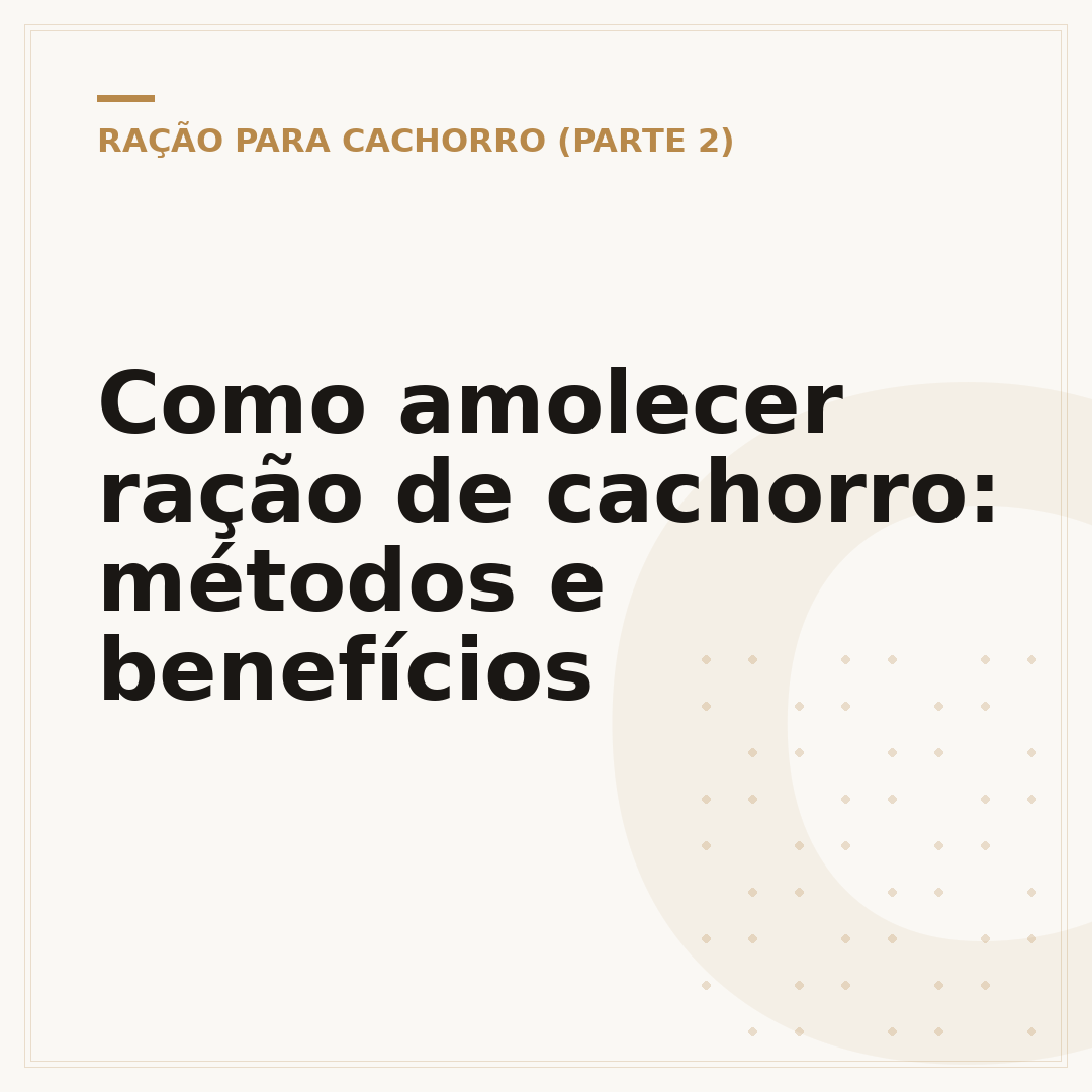 Como amolecer ração de cachorro: métodos e benefícios