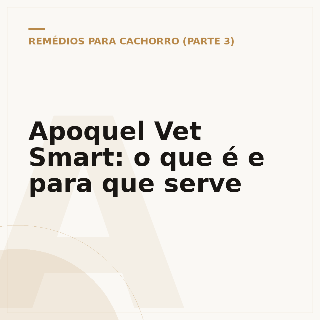 Apoquel Vet Smart: o que é e para que serve