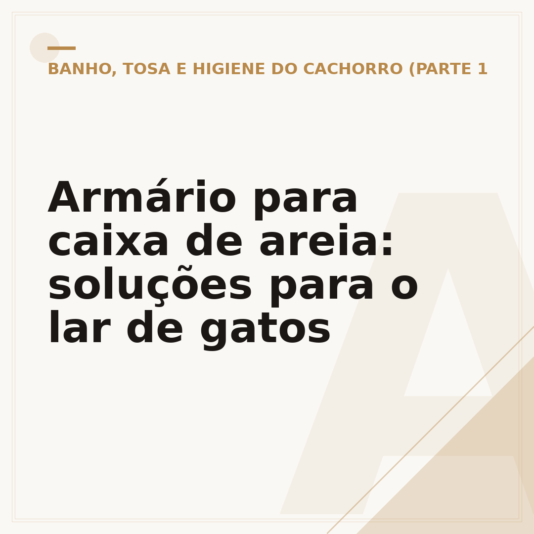 Armário para caixa de areia: soluções para o lar de gatos