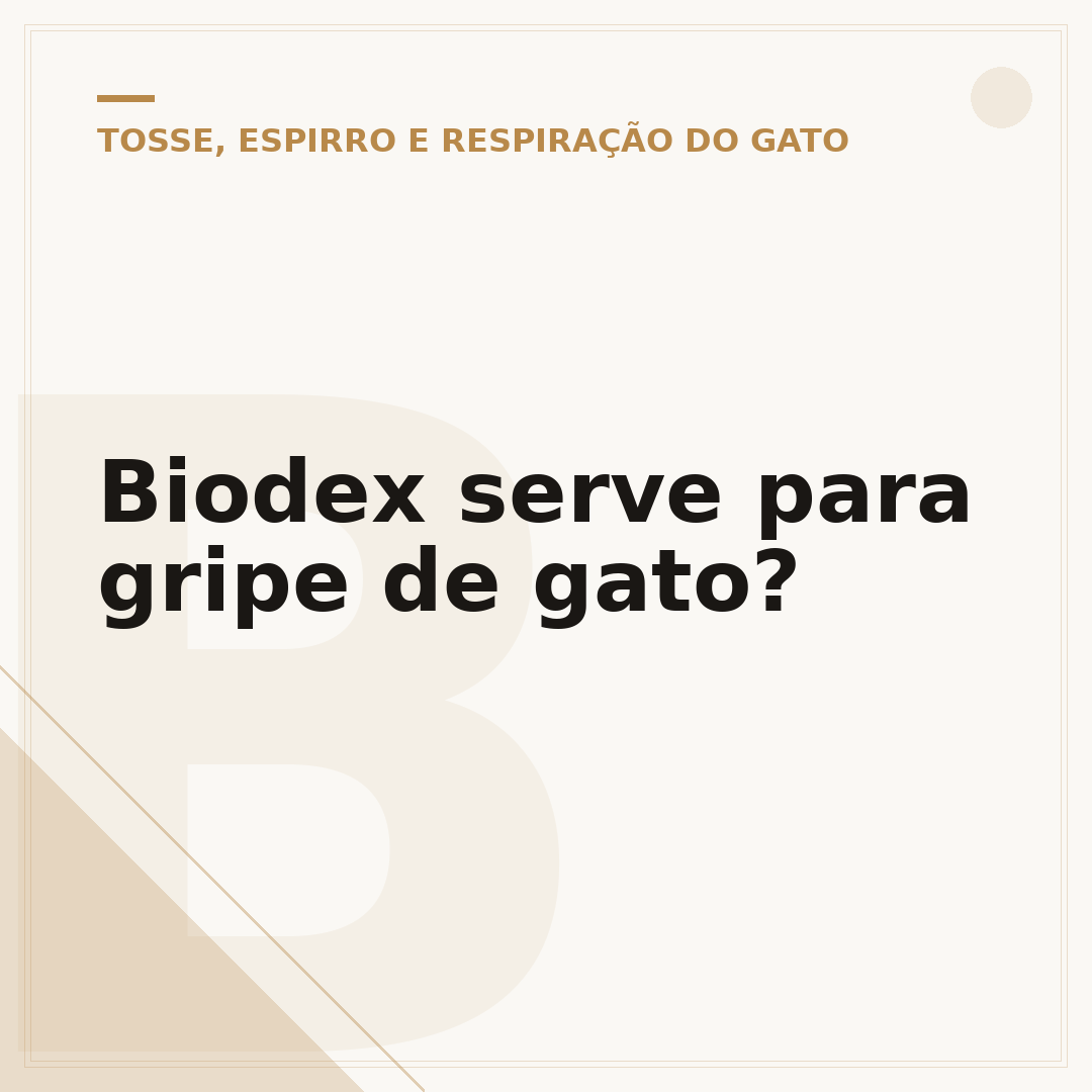 Biodex serve para gripe de gato?
