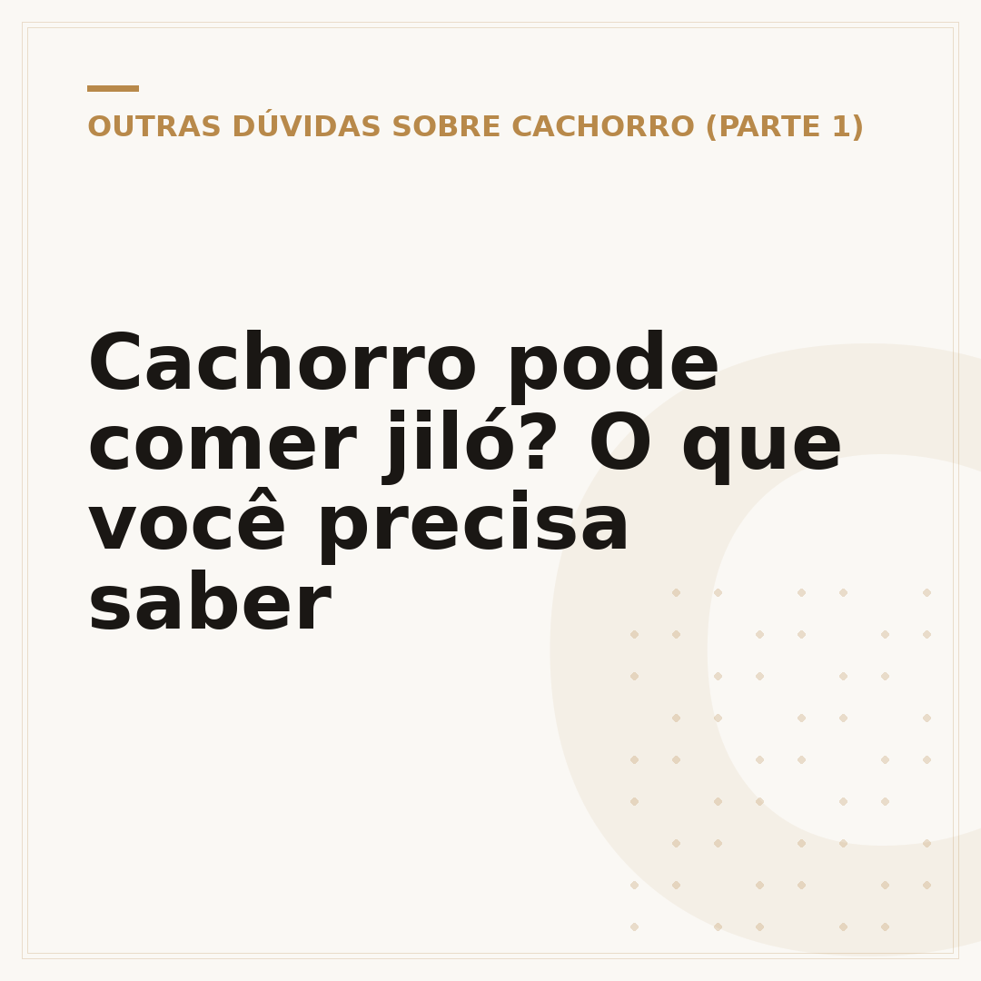 Cachorro pode comer jiló? O que você precisa saber