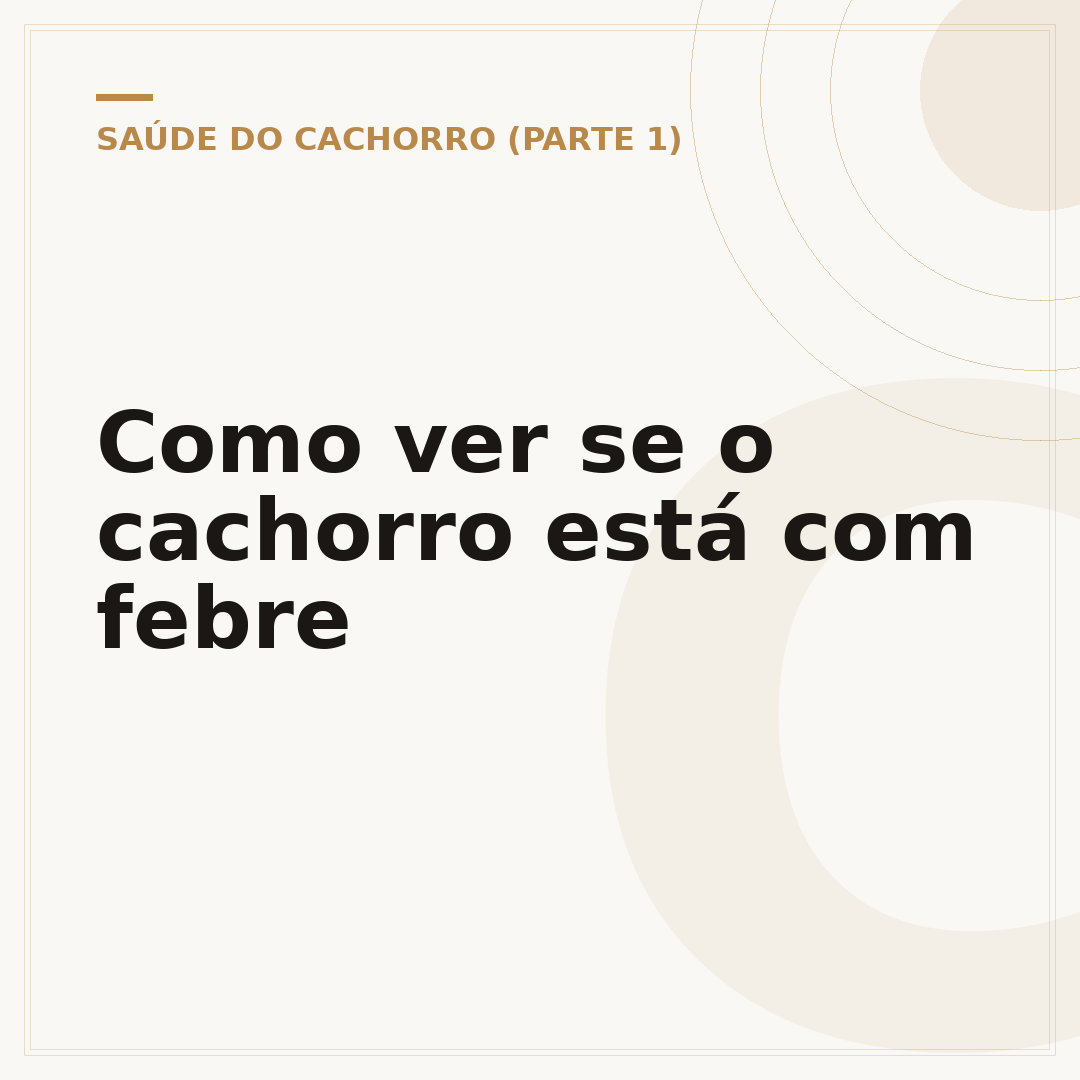 Como ver se o cachorro está com febre