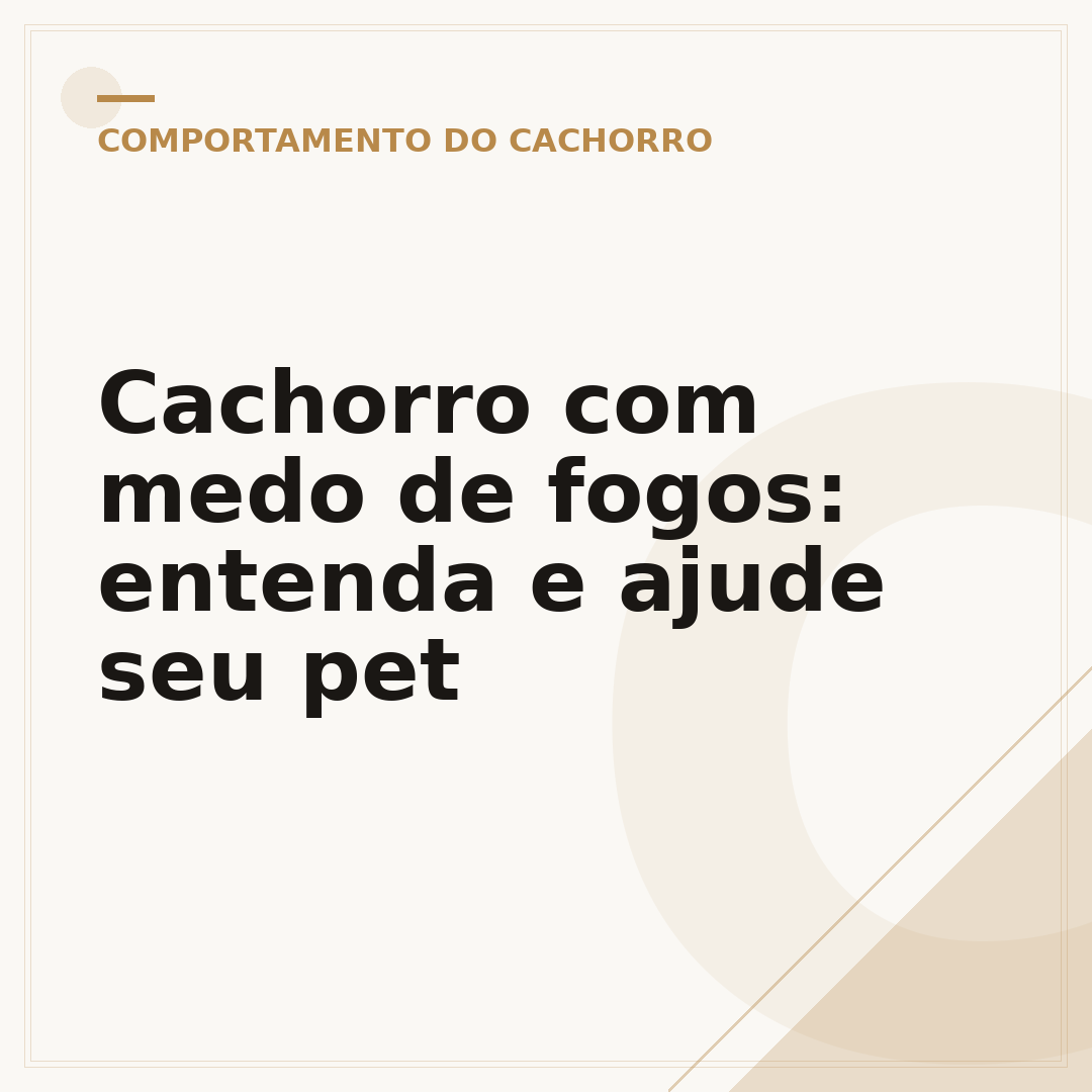 Cachorro com medo de fogos: entenda e ajude seu pet