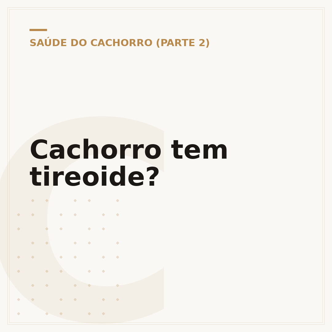 Cachorro tem tireoide?