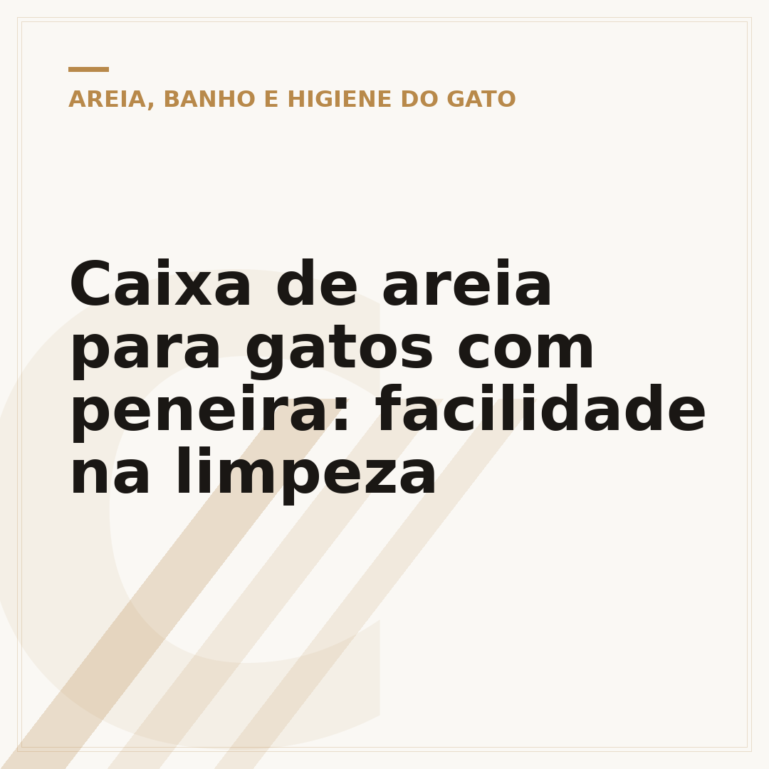 Caixa de areia para gatos com peneira: facilidade na limpeza