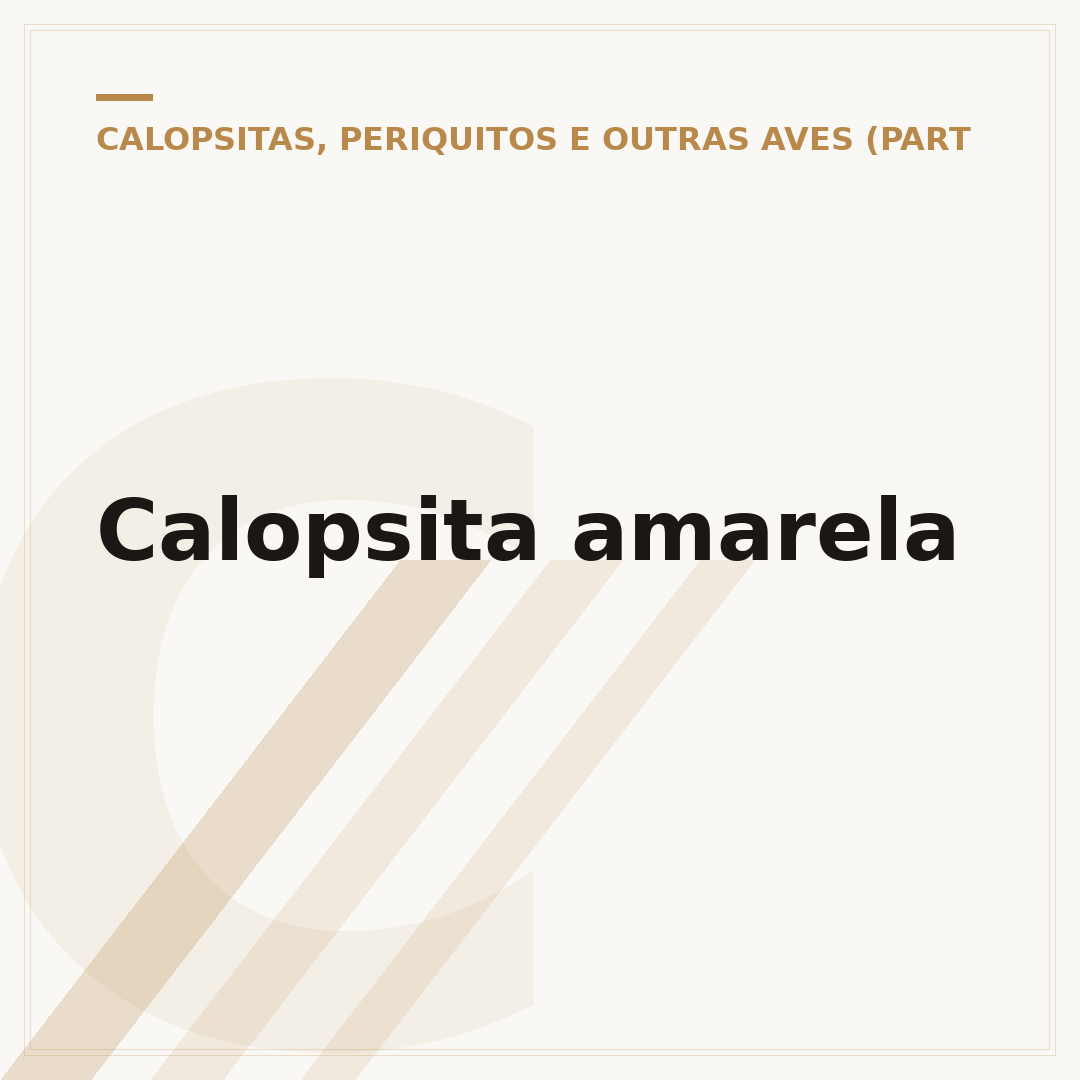 Calopsita amarela