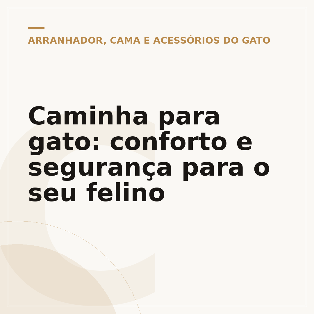 Caminha para gato: conforto e segurança para o seu felino