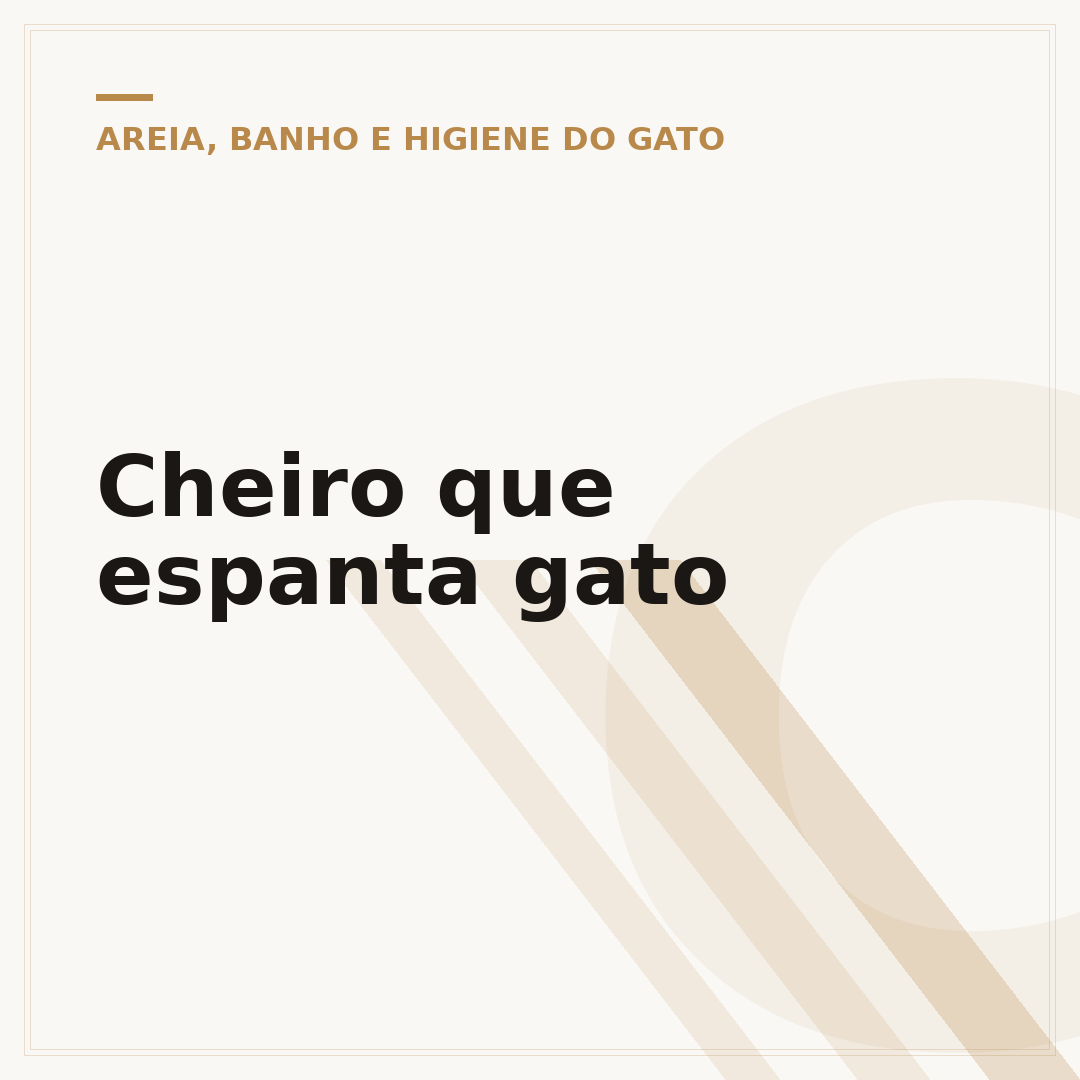 Cheiro que espanta gato