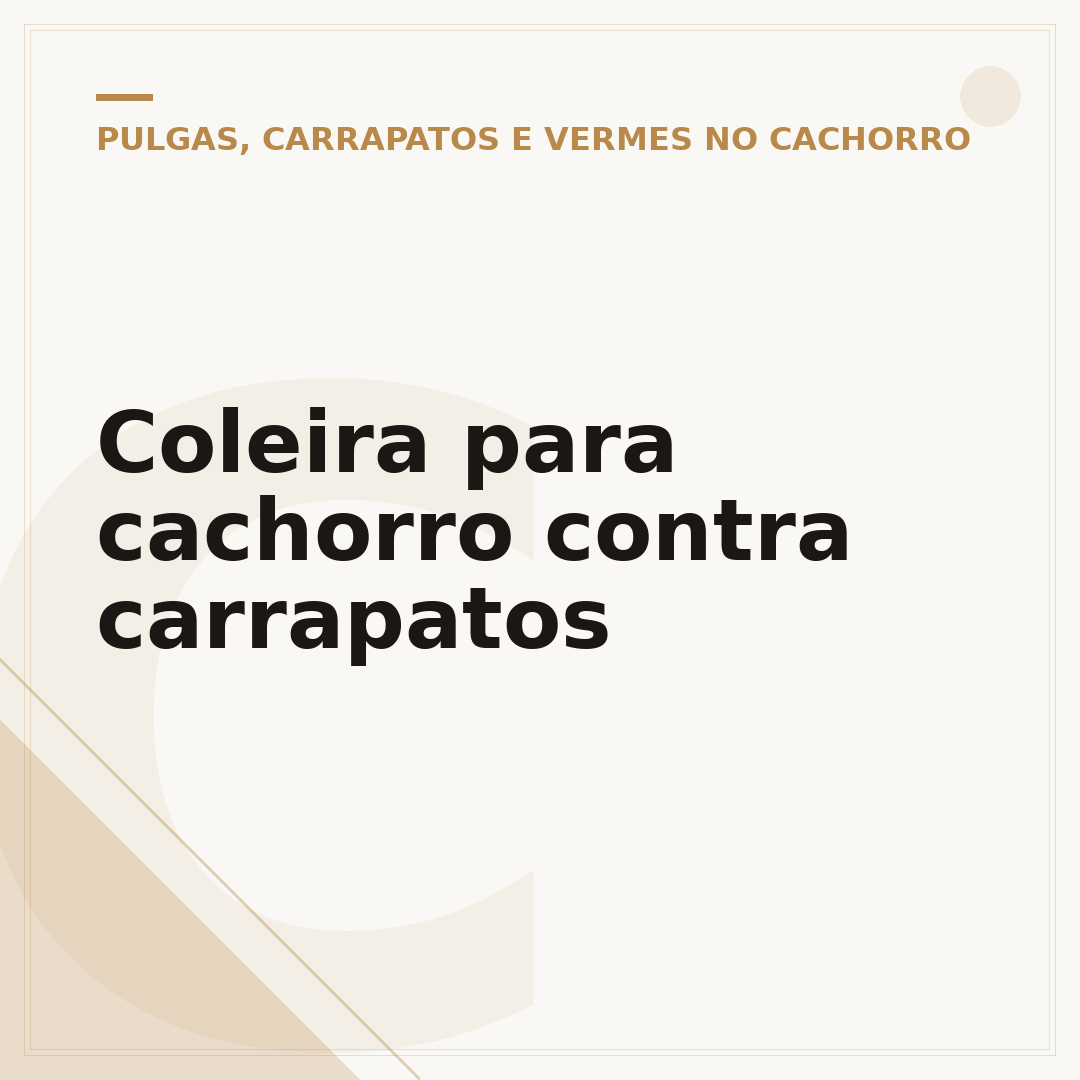 Coleira para cachorro contra carrapatos