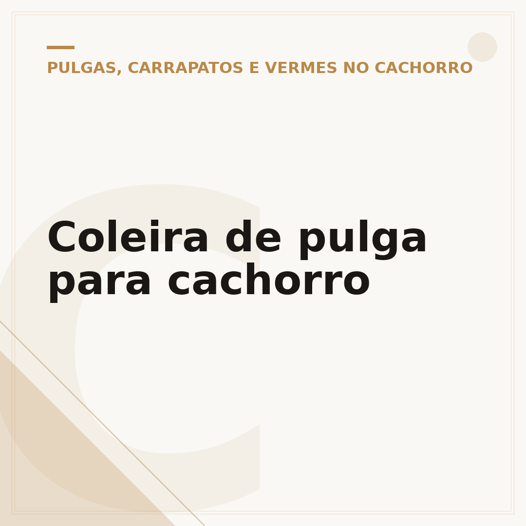 Coleira de pulga para cachorro
