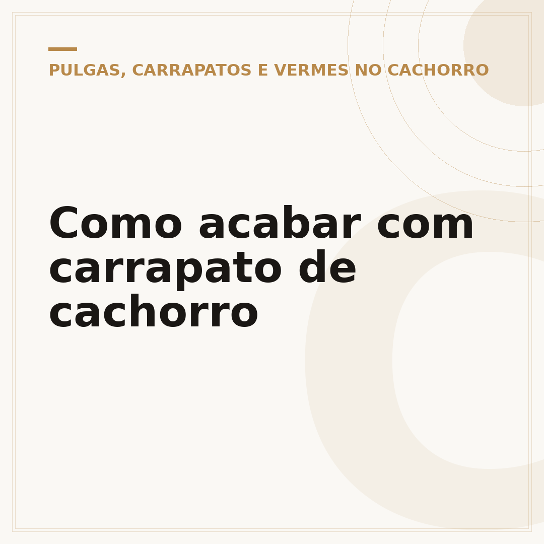 Como acabar com carrapato de cachorro