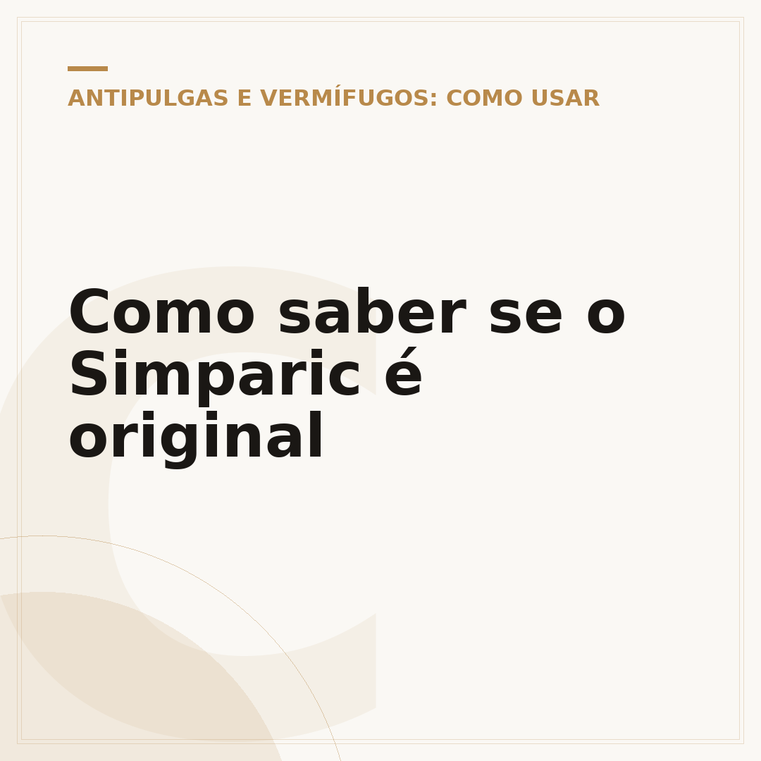 Como saber se o Simparic é original