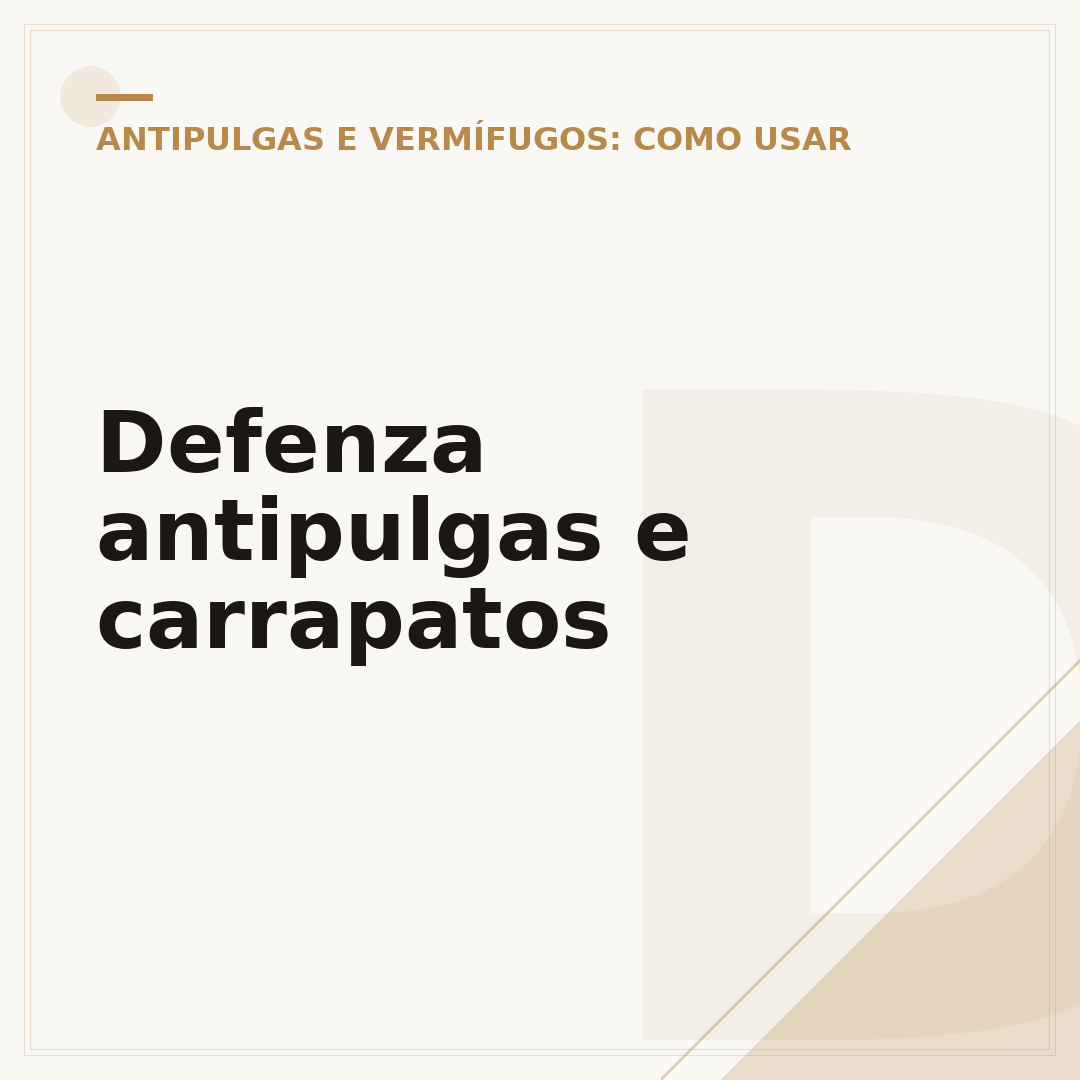 Defenza antipulgas e carrapatos