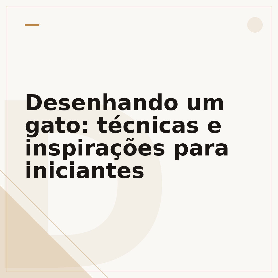 Desenhando um gato: técnicas e inspirações para iniciantes