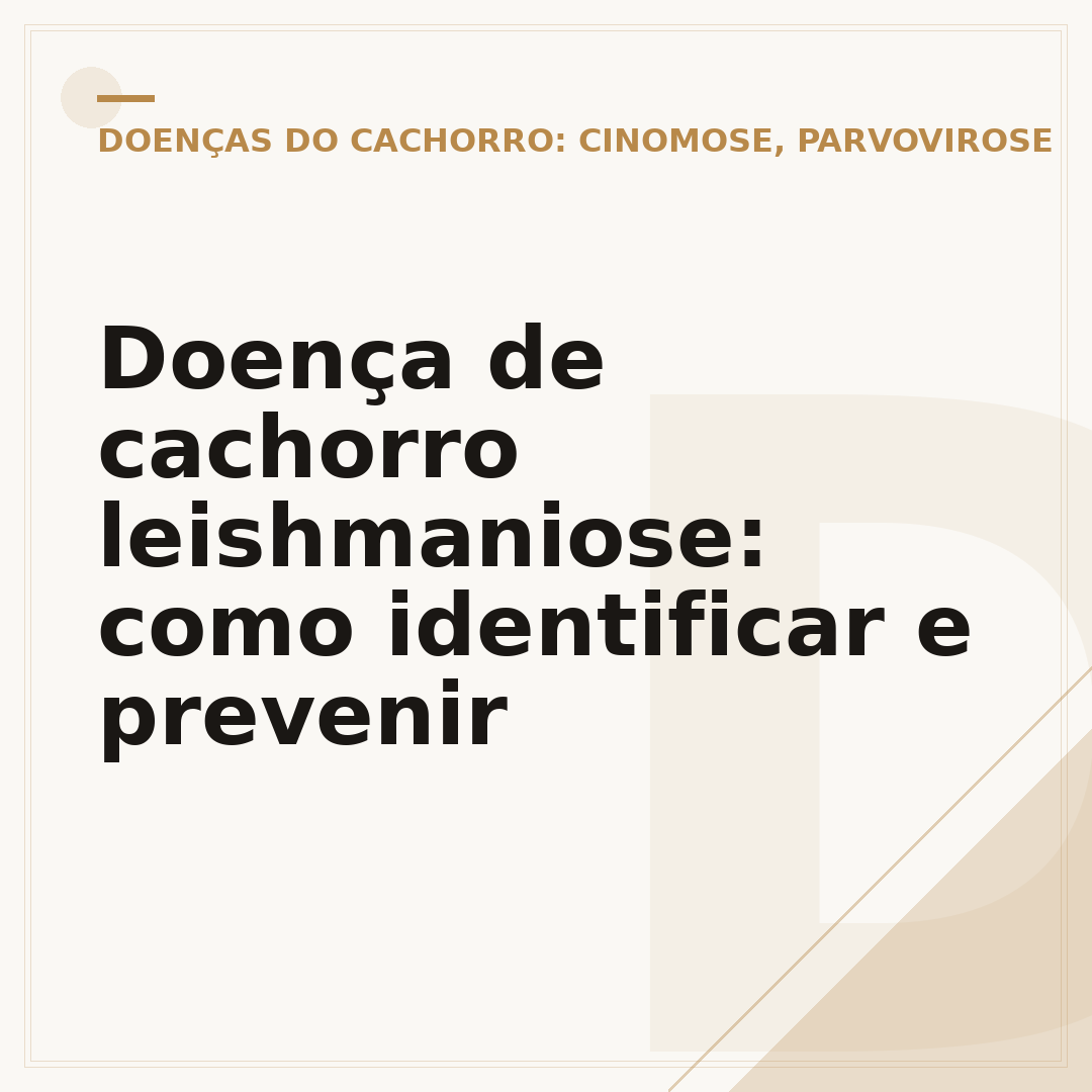 Doença de cachorro leishmaniose: como identificar e prevenir