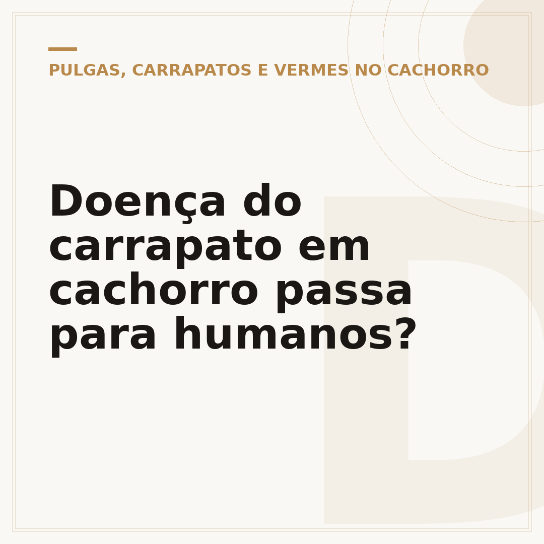 Doença do carrapato em cachorro passa para humanos?
