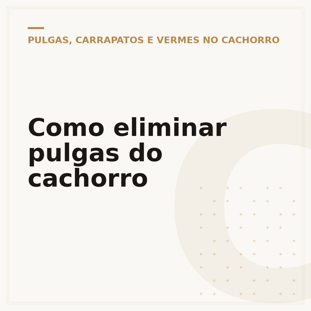 Como eliminar pulgas do cachorro