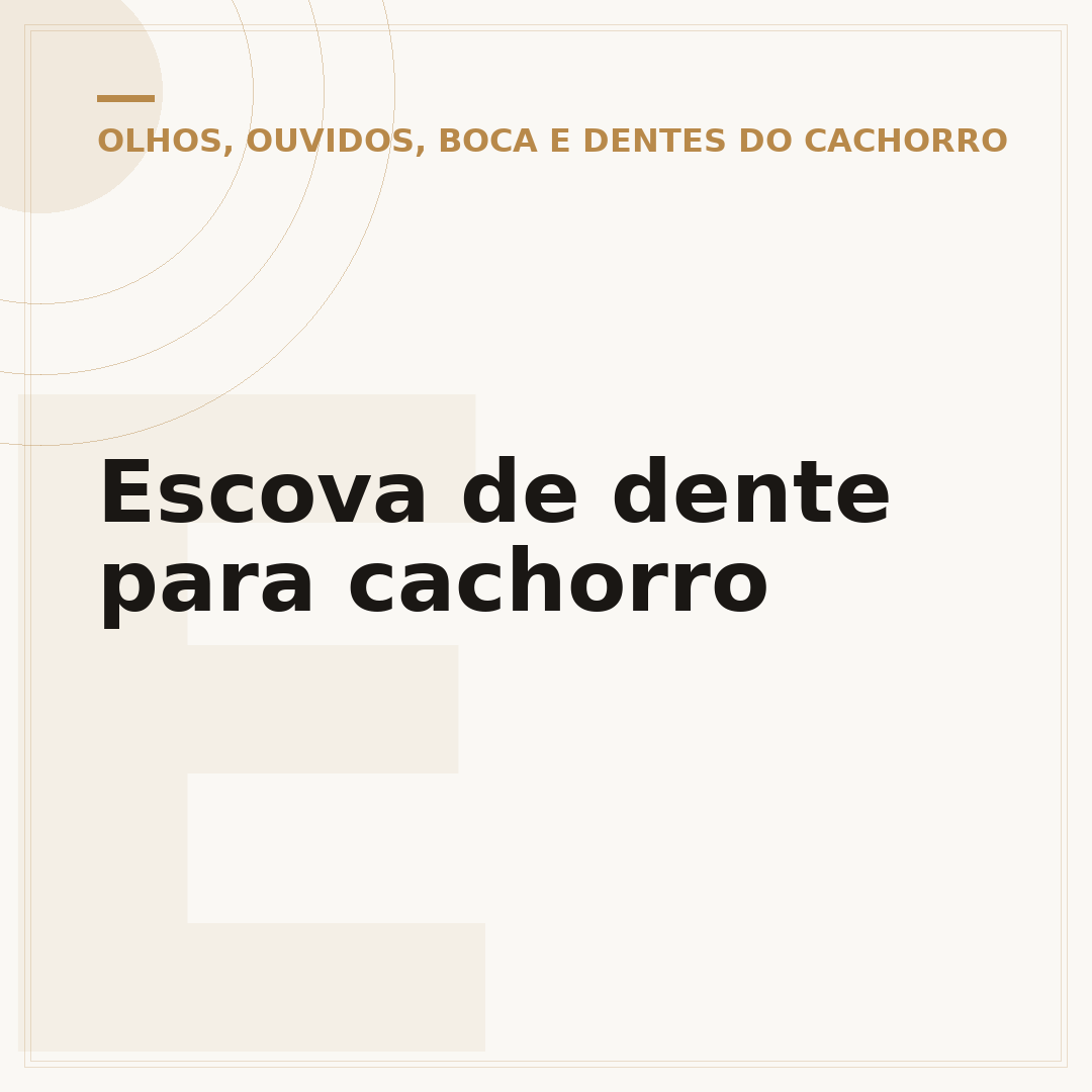 Escova de dente para cachorro