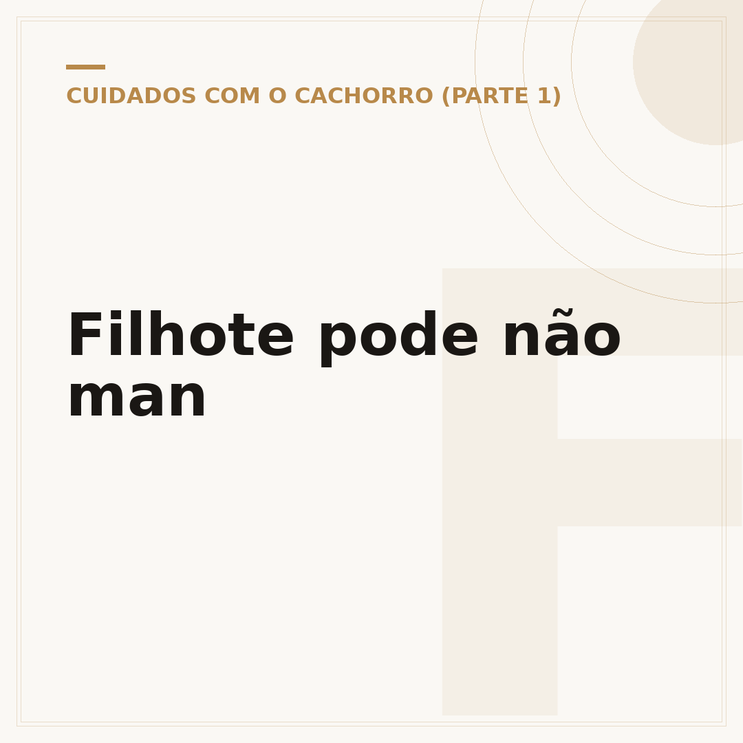 Filhote pode não man