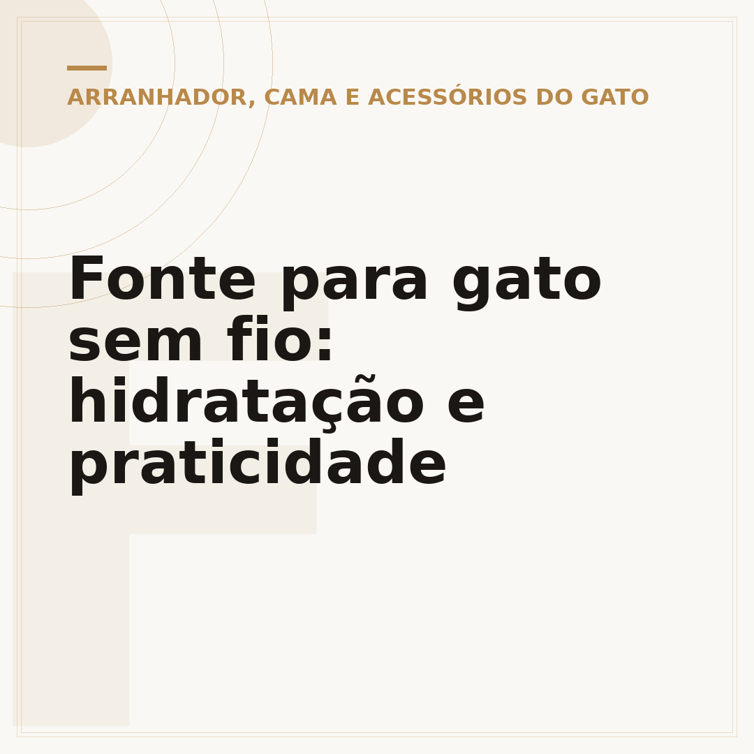 Fonte para gato sem fio: hidratação e praticidade