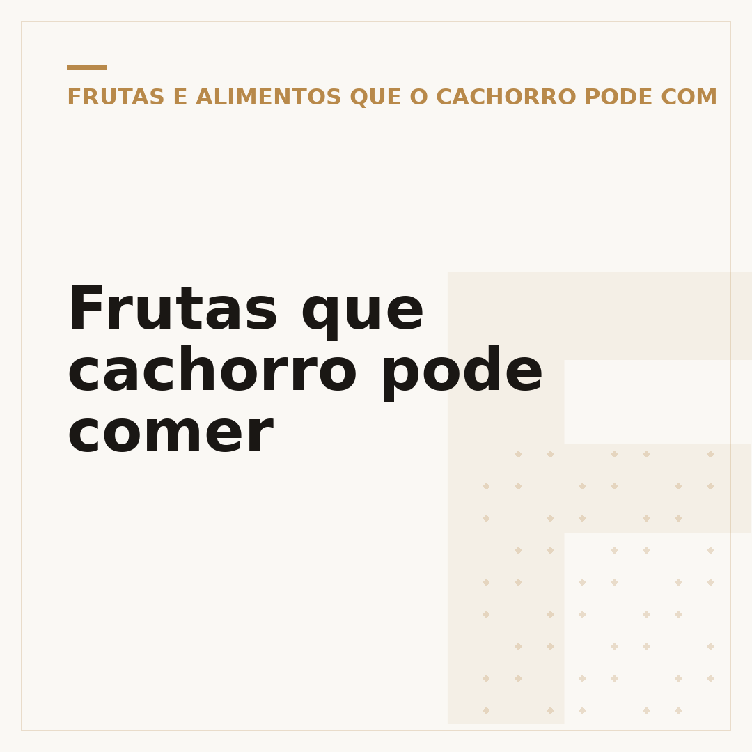 Frutas que cachorro pode comer
