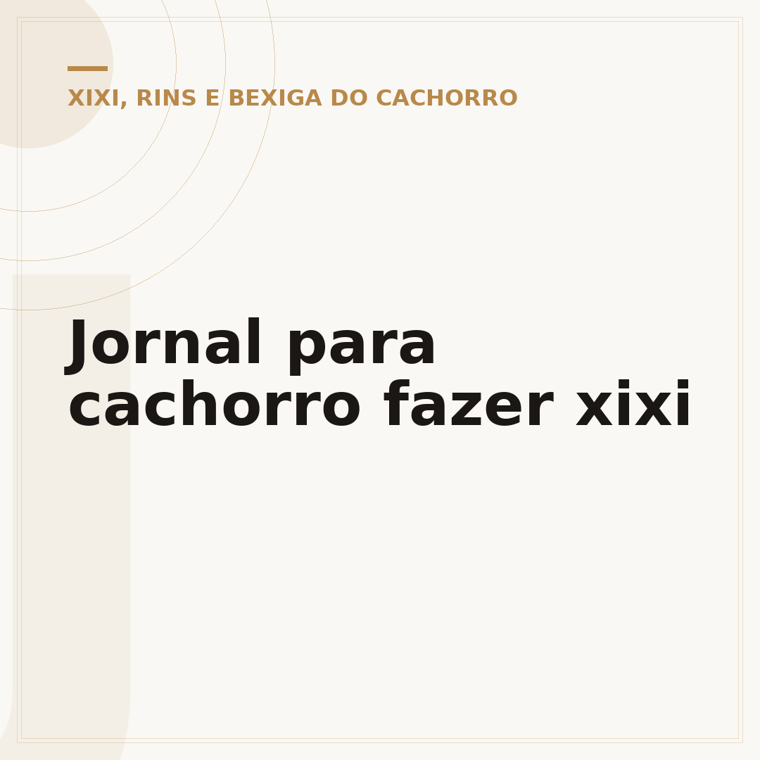 Jornal para cachorro fazer xixi