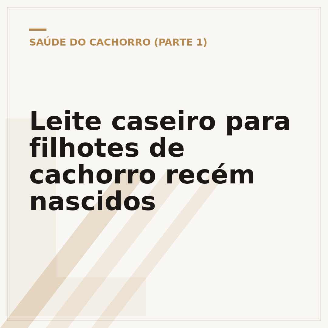 Leite caseiro para filhotes de cachorro recém nascidos