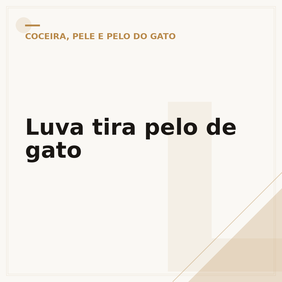 Luva tira pelo de gato