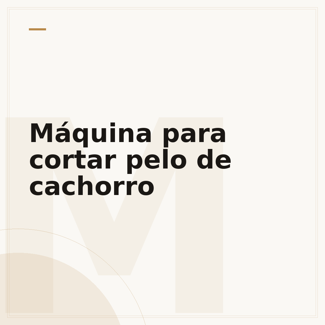 Máquina para cortar pelo de cachorro