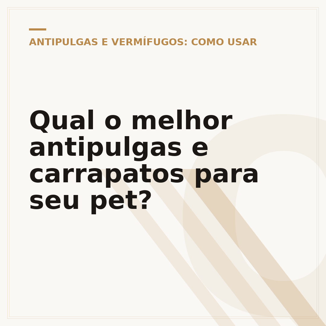 Qual o melhor antipulgas e carrapatos para seu pet?