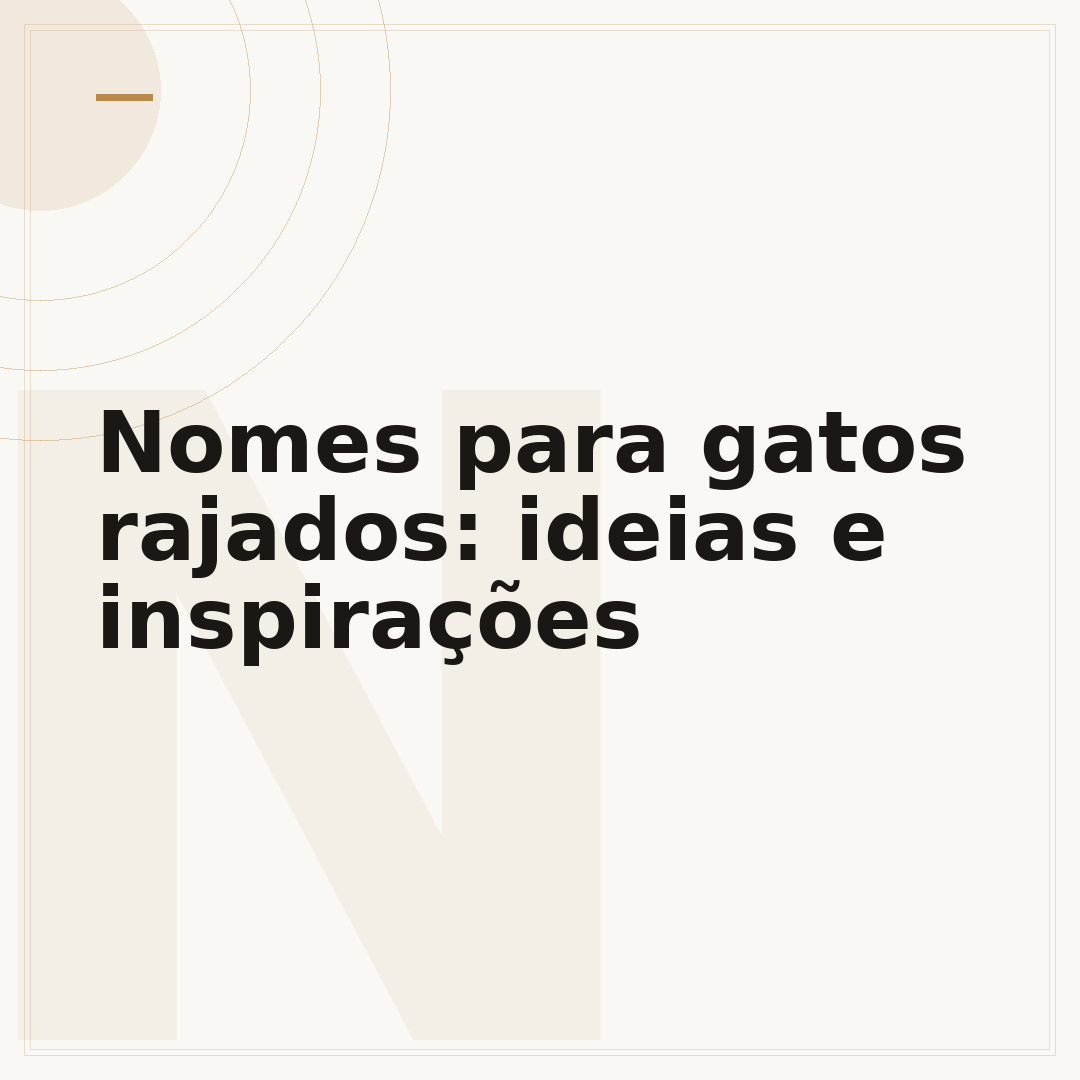 Nomes para gatos rajados: ideias e inspirações