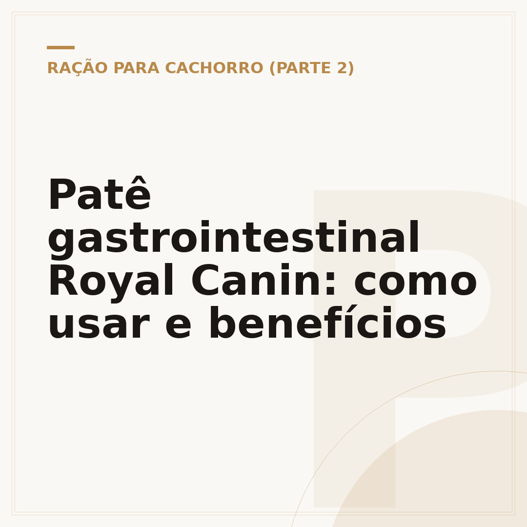 Patê gastrointestinal Royal Canin: como usar e benefícios