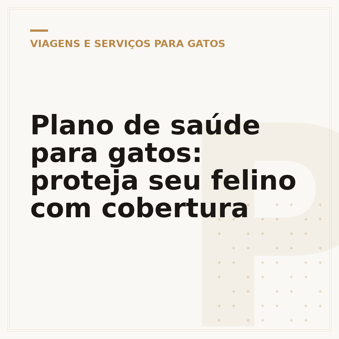 Plano de saúde para gatos: proteja seu felino com cobertura