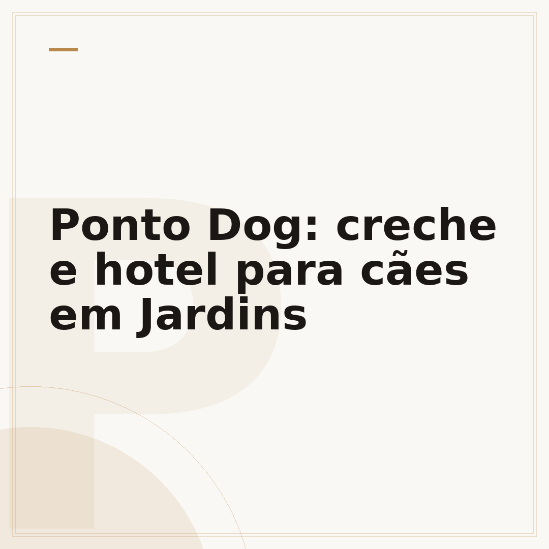 Ponto Dog: creche e hotel para cães em Jardins