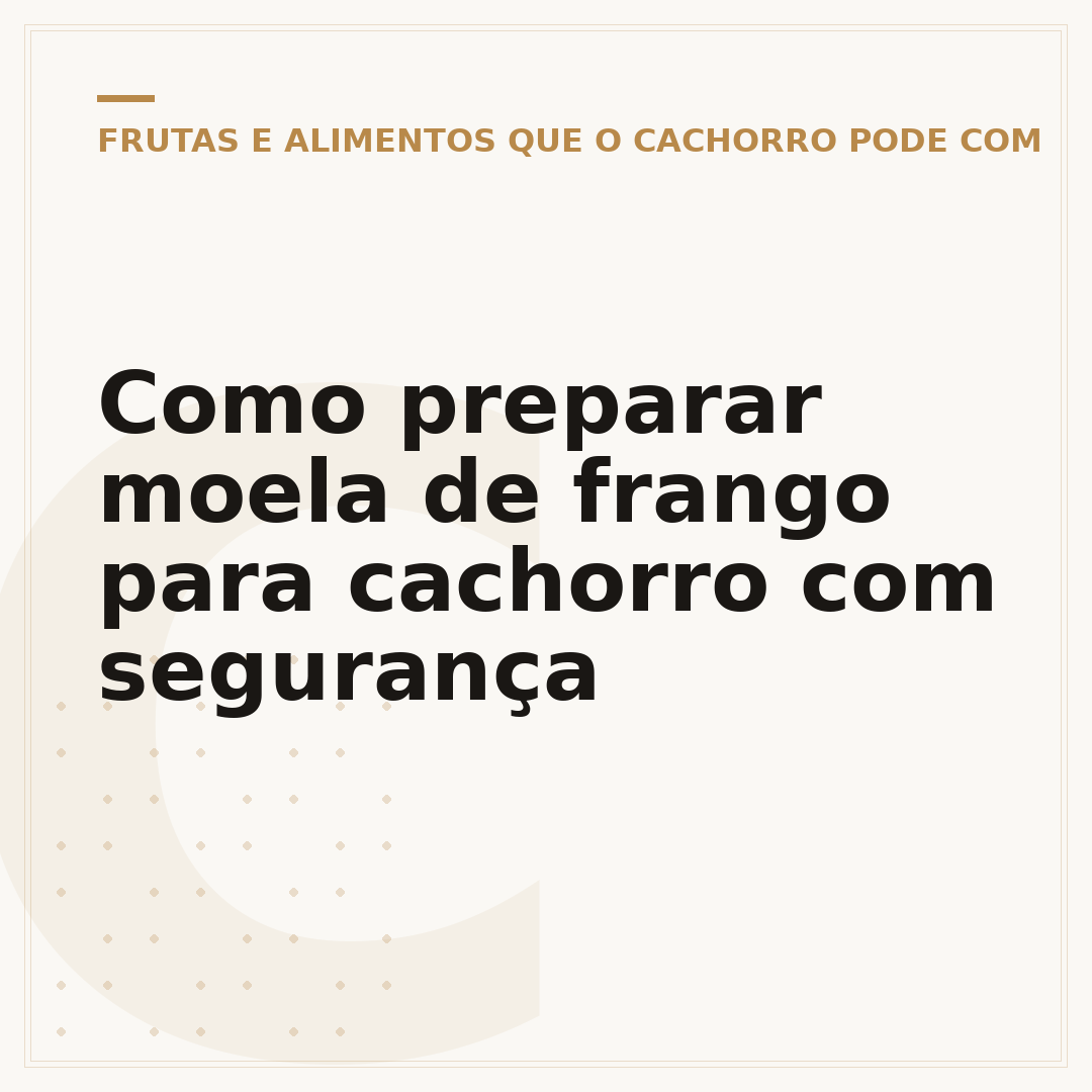 Como preparar moela de frango para cachorro com segurança