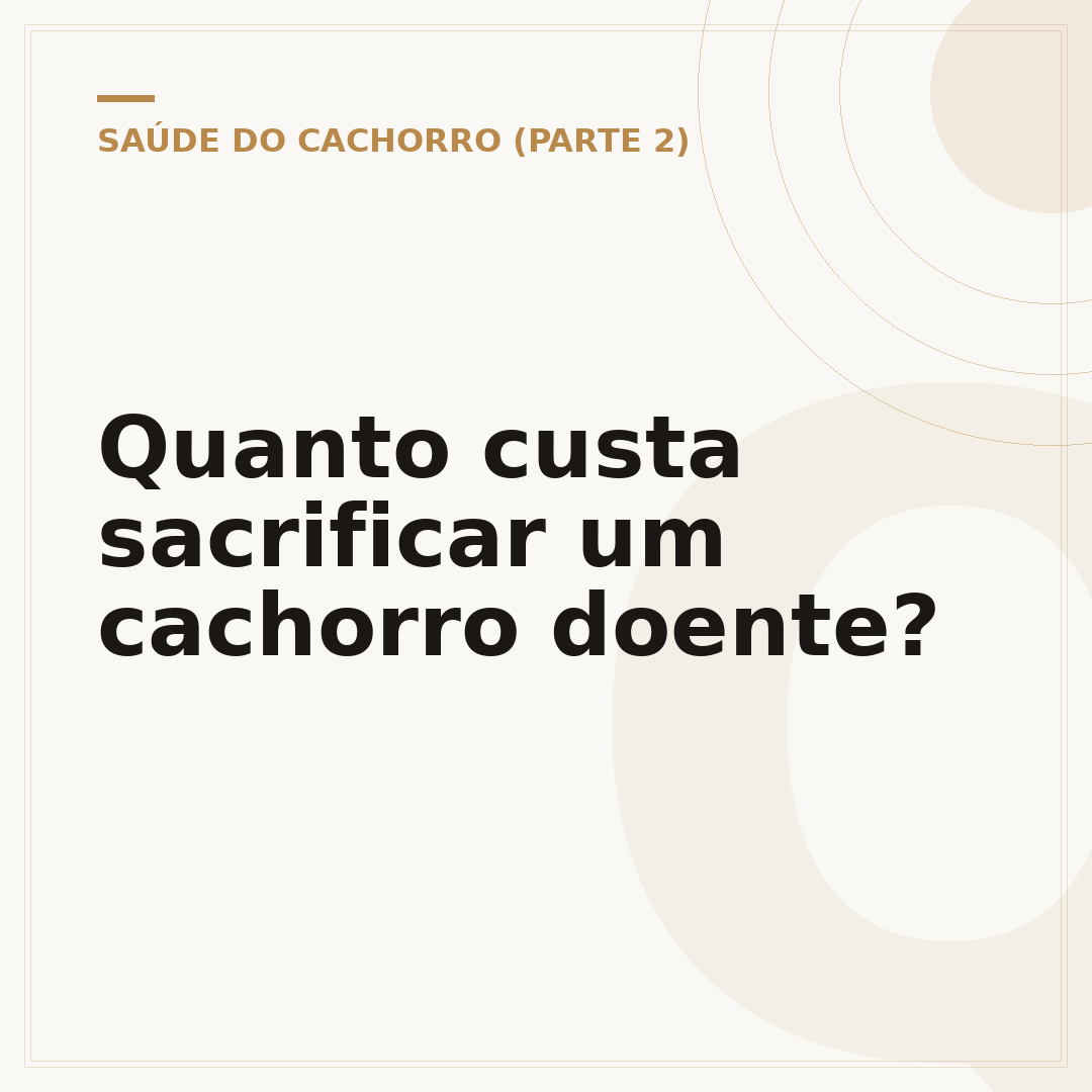 Quanto custa sacrificar um cachorro doente?