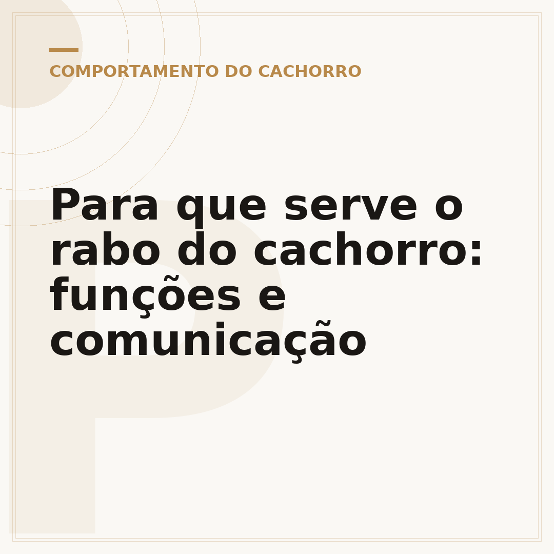 Para que serve o rabo do cachorro: funções e comunicação