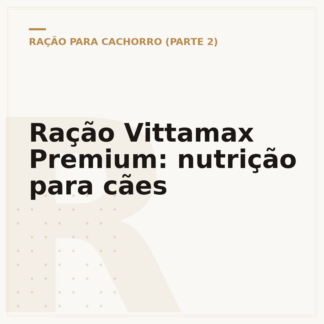 Ração Vittamax Premium: nutrição para cães